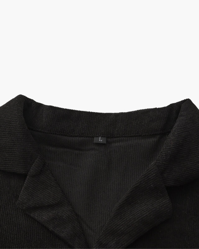 Ensemble Riviera en Velours Côtelé – Élégance Old Money